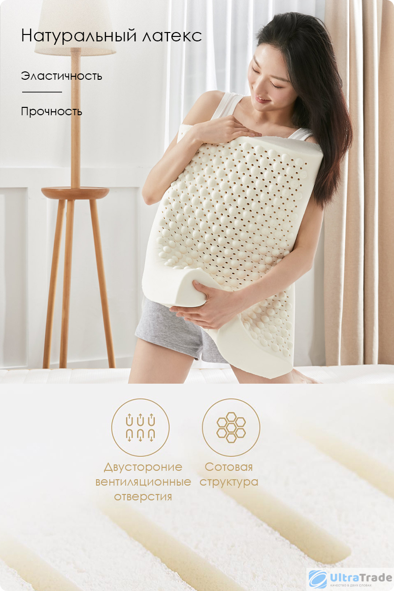 Латексная ортопедическая подушка Xiaomi 8H SPA Massage Z3 Air Grey ...