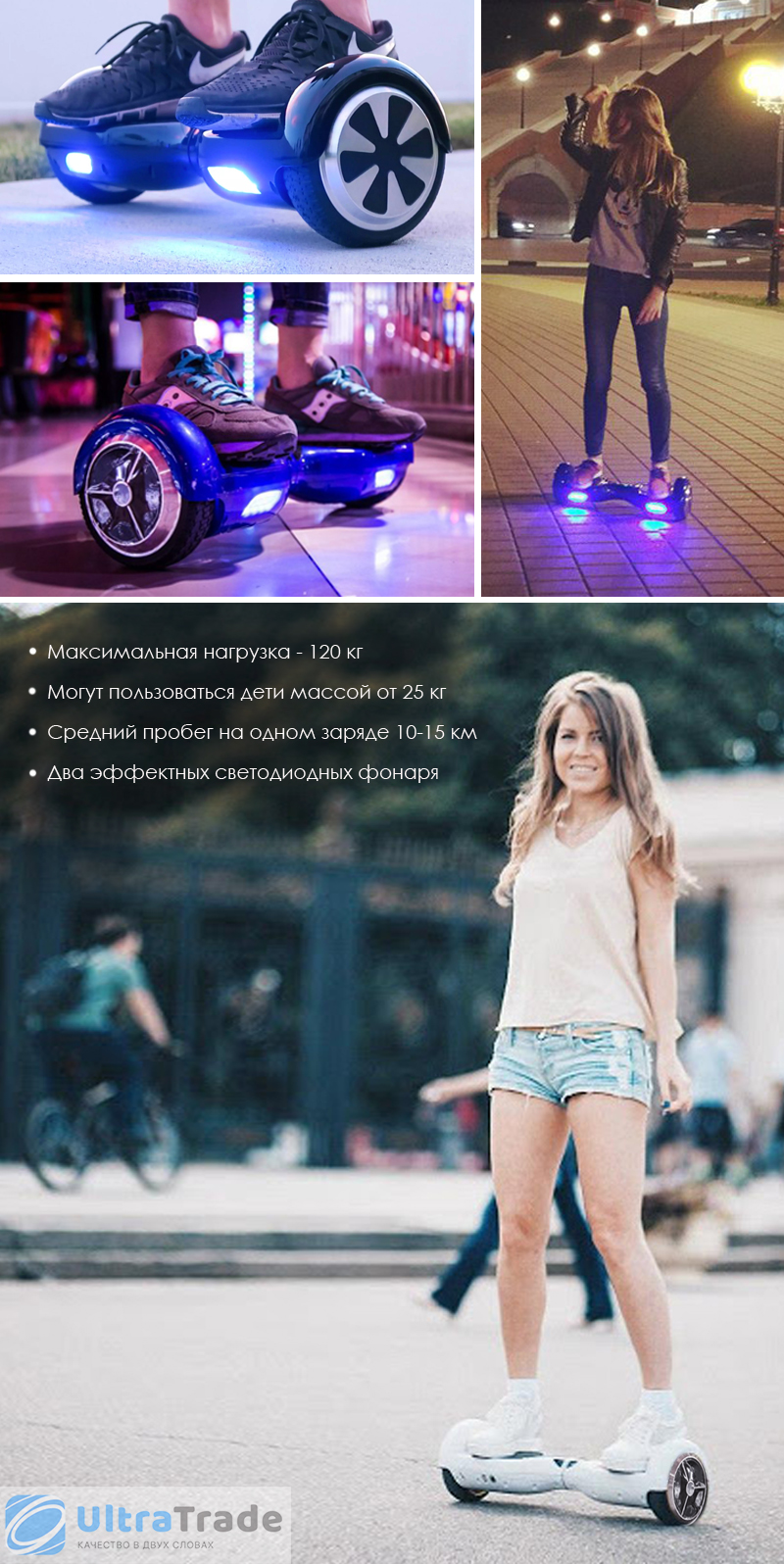 Гироскутер Мини Сегвей Smart Balance Wheel 6.5 with Bluetooth Черный