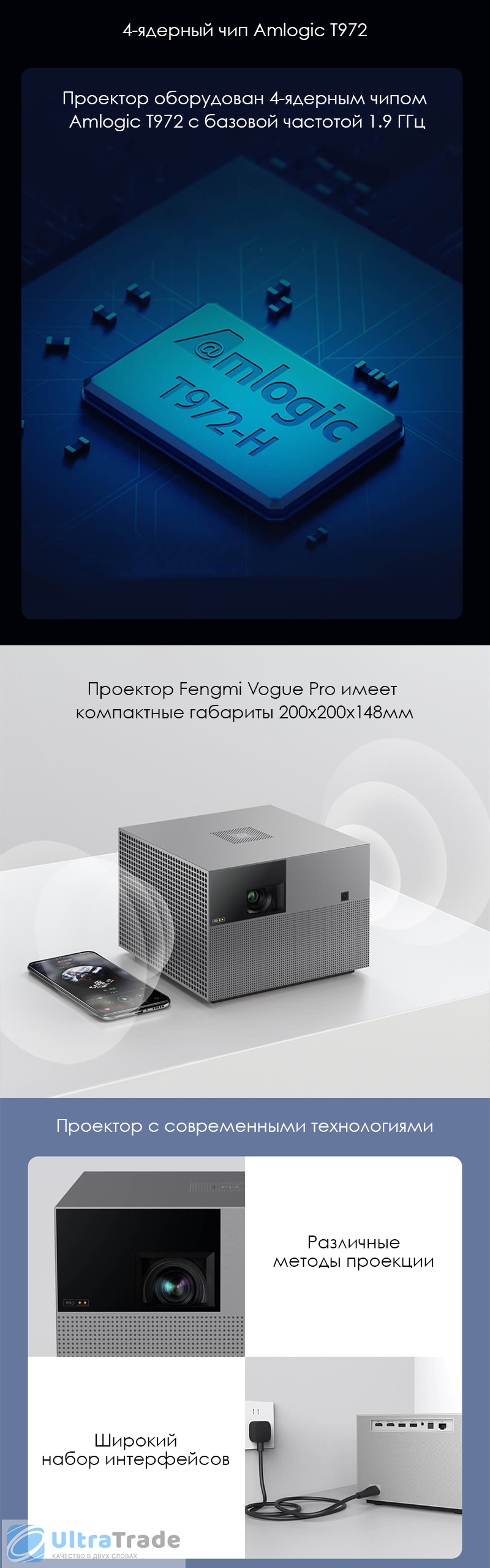 Проектор Xiaomi Wemax Fengmi Vogue Pro Peak Meter Projector (M135FCN-Pro)