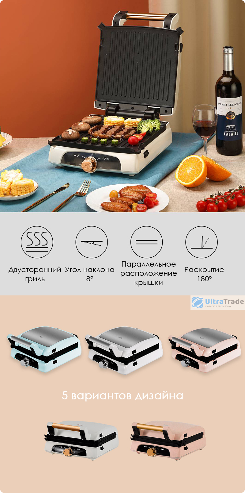 Электрогриль Xiaomi Silencare Multi-function Steak Electromechanical Frying  Machine – любимые блюда легко и просто!