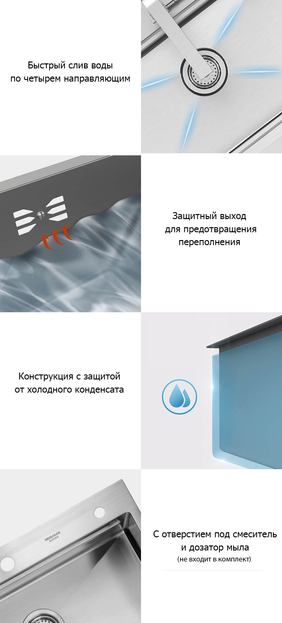 Умная многофункциональная кухонная мойка Xiaomi Mensarjor Kitchen ...