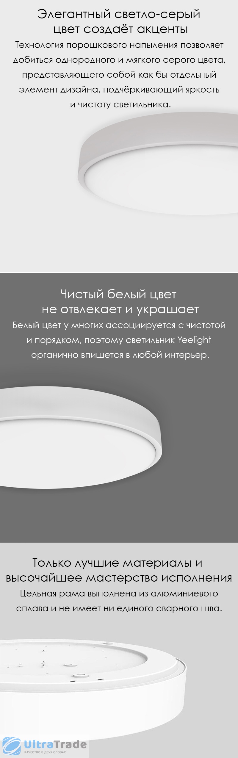 Потолочный светильник Xiaomi Yeelight LED Ceiling Light 400mm White (YLXD07YL)