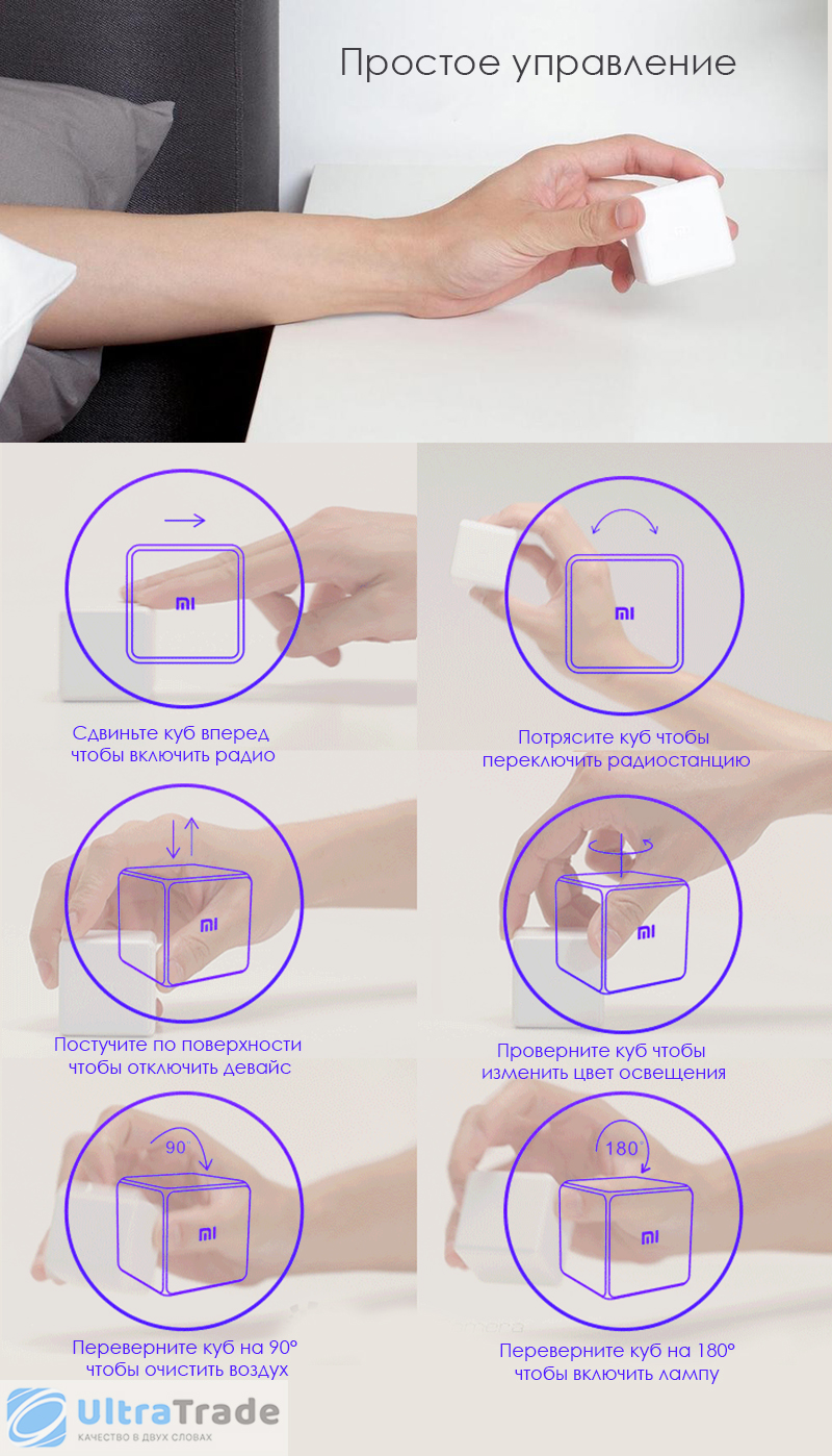 Контроллер Xiaomi Mi Smart Home Magic Cube White