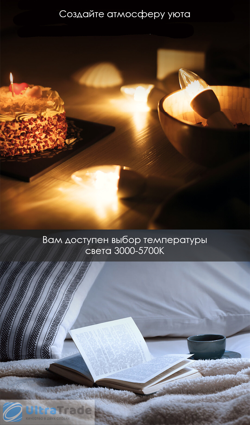 Розумна лампочка Xiaomi Philips Smart E14 LED Candle Bulb Matte Version (9290018615)