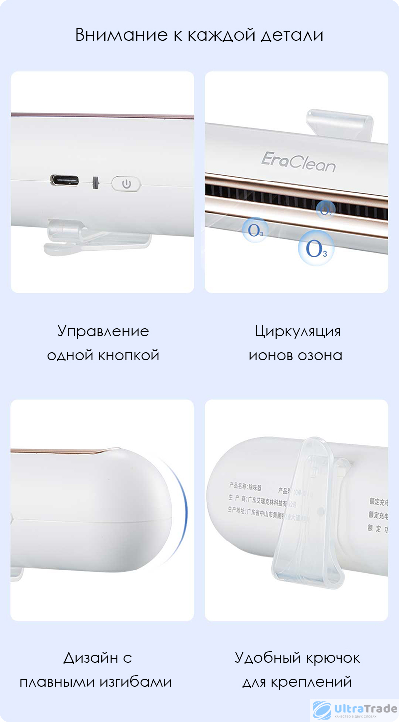 Стерилизатор для холодильника Xiaomi EraClean Refrigerator Deodorizing ...