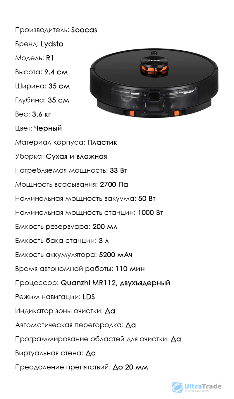 Робот Пылесос Lydsto G2 Купить