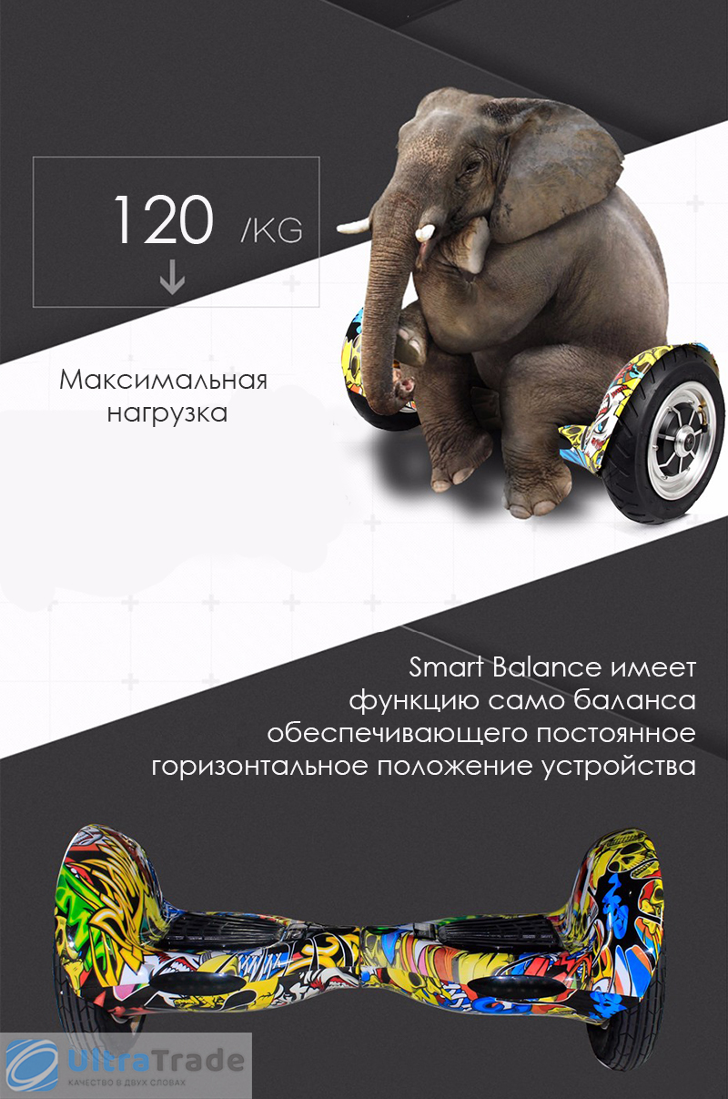 Smart Balance PRO PREMIUM 10.5 V1 (+AUTOBALANCE, +MOBILE APP) Граффити Фиолетовый