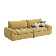 Диван на 2 места Xiaomi Linsy Сorduroy Sofa With High Backrest 2520 mm Honey Yellow (BS692-B)