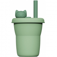 Силиконовый стакан Jordan Judy Silicone Сup Kitten 480 ml Green (KT054)