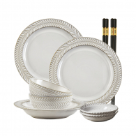 Набор керамической посуды Xiaomi SONGFA Mary Bird White 9 приборов