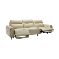 Диван-реклайнер на 3 места Xiaomi 8H Milan Real Zero Leather Electric Sofa Against The Wall 2650 mm Milan Milk Cream (B15)