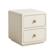 Прикроватная тумбочка с двумя ящиками для хранения Xiaomi Linsy Children's Bedside Table Standard Model With Two Drawers 0.42 m Milky/White (VL1B-A)