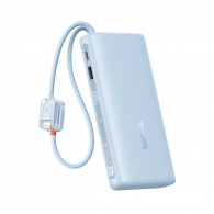 Внешний аккумулятор Baseus Power Bank With Digital Display Dual Cable Version 20000 mAh 100W Blue (E0028E)