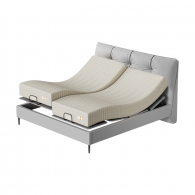 Умная двуспальная кровать Xiaomi 8H Twins Dual Zone Intelligent Split Electric Bed  Leather Version 1.8 m Gray (умное основание DT8 и ортопедический матрас TZ Ultra)