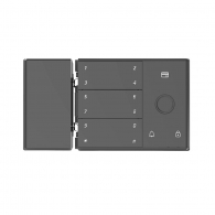 Умный дверной замок для стеклянных дверей Xiaomi CRMCR Smart Glass Door Lock Pro Space Gray (CB2306)