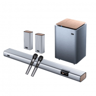 Аудиосистема Xiaomi Binnifa 5.1 Live-3D Silver (звуковая панель, 2 сателлита, сабвуфер, 2 микрофона)
