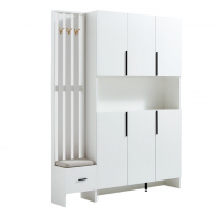 Шкаф в прихожую с вешалкой Xiaomi Linsy Closet In The Hallway With A Hanger White (AK20-B+AK40-B)