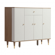 Шкаф для обуви Xiaomi LINSY Light Luxury Tipping Shoe Cabinet 1.2 m Walnut/Light Grey (LU3N-A)