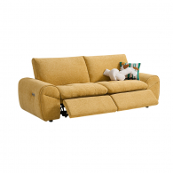 Диван-реклайнер на 2 места Xiaomi Linsy Two Seat Electric Power Lift Recliner Sofa 2380 mm Honey Yellow (G692-B)