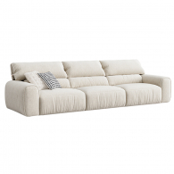 Диван на 3 места Xiaomi Linsy Сorduroy Sofa With High Backrest 3300 mm Almond Milk (BS628-A)