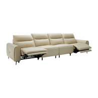 Диван-реклайнер на 4 места Xiaomi 8H Milan Real Zero Leather Electric Sofa Against The Wall 3400 mm Milan Milk Cream (B15)