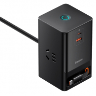 Сетевой фильтр Baseus GaN Charge 65W PowerCombo 2500W (CCGAN65-S3ACC)