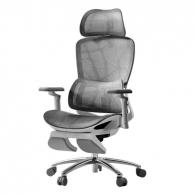 Офисное кресло с подставкой для ног Xiaomi HBADA Ergonomic Computer Chair E2 Pro 360° All-Round Armrest Cloud White (E218WVC-01)