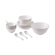 Набор керамической посуды Xiaomi YanSe Set of Ceramic Dishes White 15 приборов