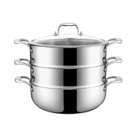Трехслойная пароварка из нержавеющей стали Xiaomi Mensarjor Stainless Steel Steamer