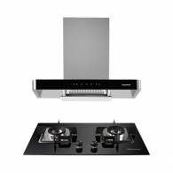 Комплект кухонной вытяжки и газовой плиты Xiaomi Mensarjor Set Of Kitchen Hood And Gas Stove Black