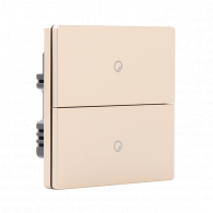 Умный настенный выключатель Xiaomi Ptxzn Smart Switch A6 Gold (двойной с нулевой линией)