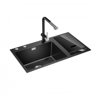 Умная кухонная мойка с стерилизацией и смесителем Xiaomi Mensarjor Intelligent Sink Washing Machine Black (JBS2T-G1N + K73DCR-4BK2834)