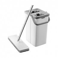 Швабра и ведро c системой очистки Xiaomi Mayflower Square Bucket Scratch Mop Set New Style + 3 насадки для швабры (WYH-PB110)