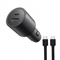 Автомобильное зарядное устройство с кабелем Xiaomi Dual-port Car Charger 1A1C 100W With Cable Type-C (MDY-16-ER)