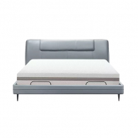 Умная двуспальная кровать Xiaomi 8H Feel Leather Smart Electric Bed 1.8m Grey (умное основание DT5 и хлопковый матрас Zero Degree MZ1)