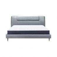 Умная двуспальная кровать Xiaomi 8H Feel Leather Smart Electric Bed 1.8m Grey (умное основание DT5 и ортопедический матрас TZ)
