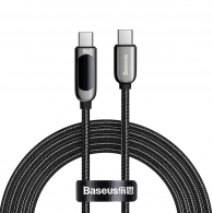 Кабель Baseus Display Fast Charging Data Cable Type-C to Type-C 100W 2m Black (CATSK-C01)