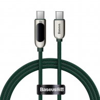Кабель Baseus Display Fast Charging Data Cable Type-C to Type-C 100W 2m Green (CATSK-С06)