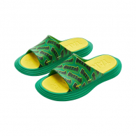 Шлепанцы Xiaomi UTUNE Soft Thick Bottom Slippers Green/Yellow Printed (XT863) размер 39-40