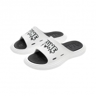 Мужские шлепанцы Xiaomi UTUNE Soft Thick Bottom Slippers White/Black Printed (XT863) размер 42-43