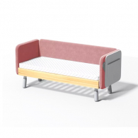 Детская кроватка Xiaomi Igrow Children Soft Packed Splicing Bed Latex Coir Pink (180х70 см)