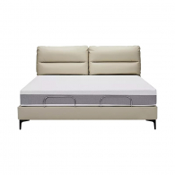 Умная двуспальная кровать Xiaomi 8H Milan Smart Leather Electric Bed S-Pro 1.5 m Beige (умное основание DT4 Pro и ортопедический матрас TR)