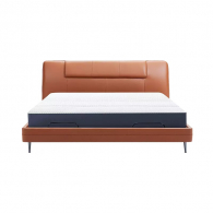 Умная двуспальная кровать Xiaomi 8H Feel Leather Smart Electric Bed 1.5m Orange DT5  (без матраса)