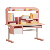 Детский стол Xiaomi Igrow Solid Wood Core Liftable Study Desk 1.2 m Pink (Changjie 8pro)