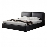 Двуспальная кровать Xiaomi Linsy Leather Big Cow Bed 1.8 m Black (TPC208-A) (без матраса)