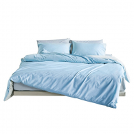 Комплект постельного белья Xiaomi 8H Class A Pure Cotton Breathable Bedding 1.8m Wave Blue (JT1)