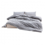 Постельное белье из флиса Xiaomi 8H Warm Fleece Class A Bedding Set JT2 1.5m Waxy Gray
