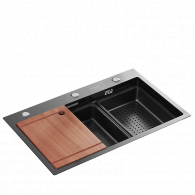 Многофункциональная кухонная мойка Xiaomi Mensarjor Multifunctional Double-step 3D Sink 680х460mm (JBS1T-TS6846BNH)