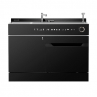 Модульная кухонная мойка с посудомоечной машиной Xiaomi Mensarjor M Series Smart Clean Integrated Sink Dishwasher 13 sets 1100mm Nano Black (версия с ультразвуковой очисткой, очистителем воды 1000G и измельчителем отходов) (JJS-M110U-DWF)