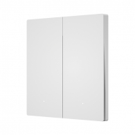 Умный выключатель двухклавишный с нулевой линией Xiaomi Linptech Smart Switch T1 Zero Fire Version Bluetooth White (T1DB-W2)